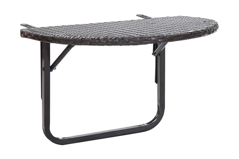 Balkongbord brun 60x60x40 cm konstrotting - Balkongbord