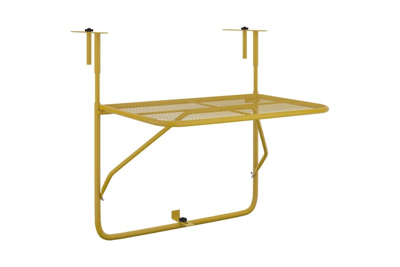 Balkongbord guld 60x40 cm stål - Guld - Utemöbler - Balkong - Balkongmöbler - Balkongbord