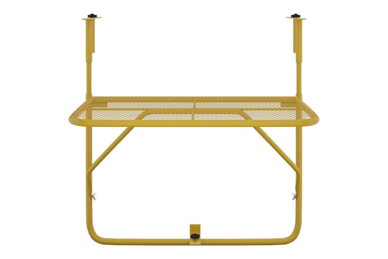 Balkongbord guld 60x40 cm stål - Guld - Utemöbler - Balkong - Balkongmöbler - Balkongbord