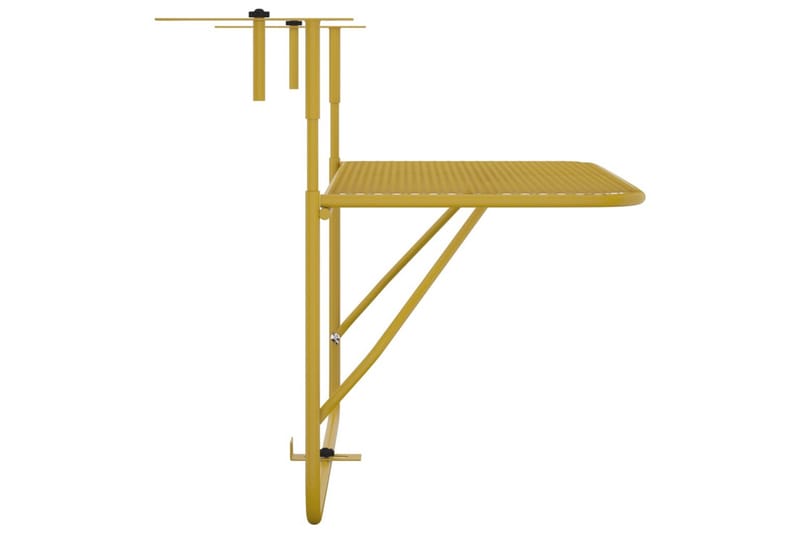 Balkongbord guld 60x40 cm stål - Guld - Utemöbler - Balkong - Balkongmöbler - Balkongbord