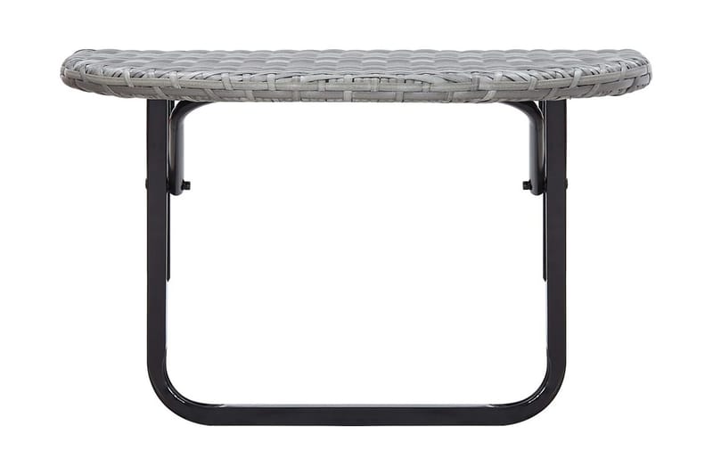 Balkongbord grå 60x60x40 cm konstrotting - Grå - Balkongbord