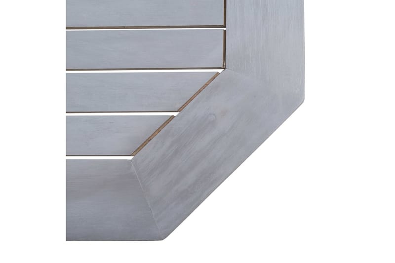 Hopfällbart balkongbord 90x50x74 cm massivt akaciaträ - Grå - Utemöbler - Balkong - Balkongmöbler - Balkongbord