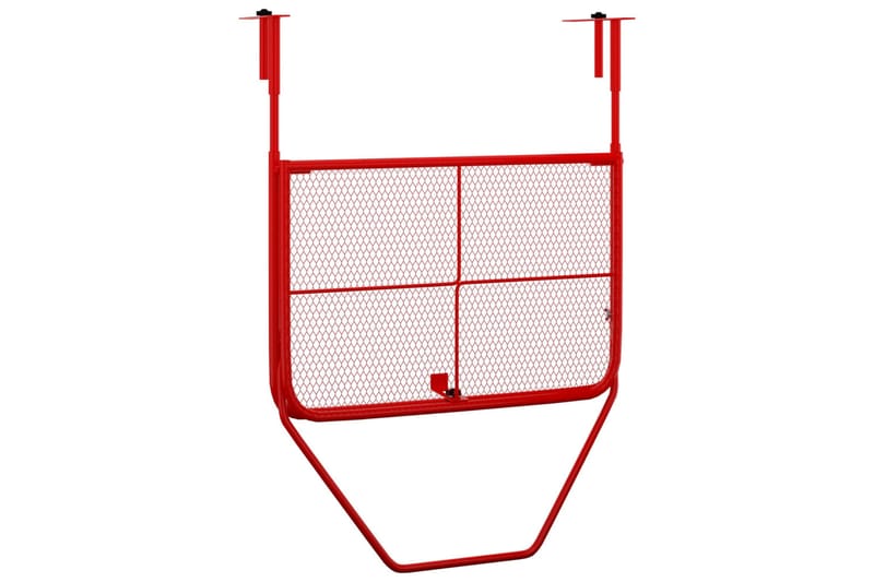 Balkongbord röd 60x40 cm stål - Röd - Balkongbord