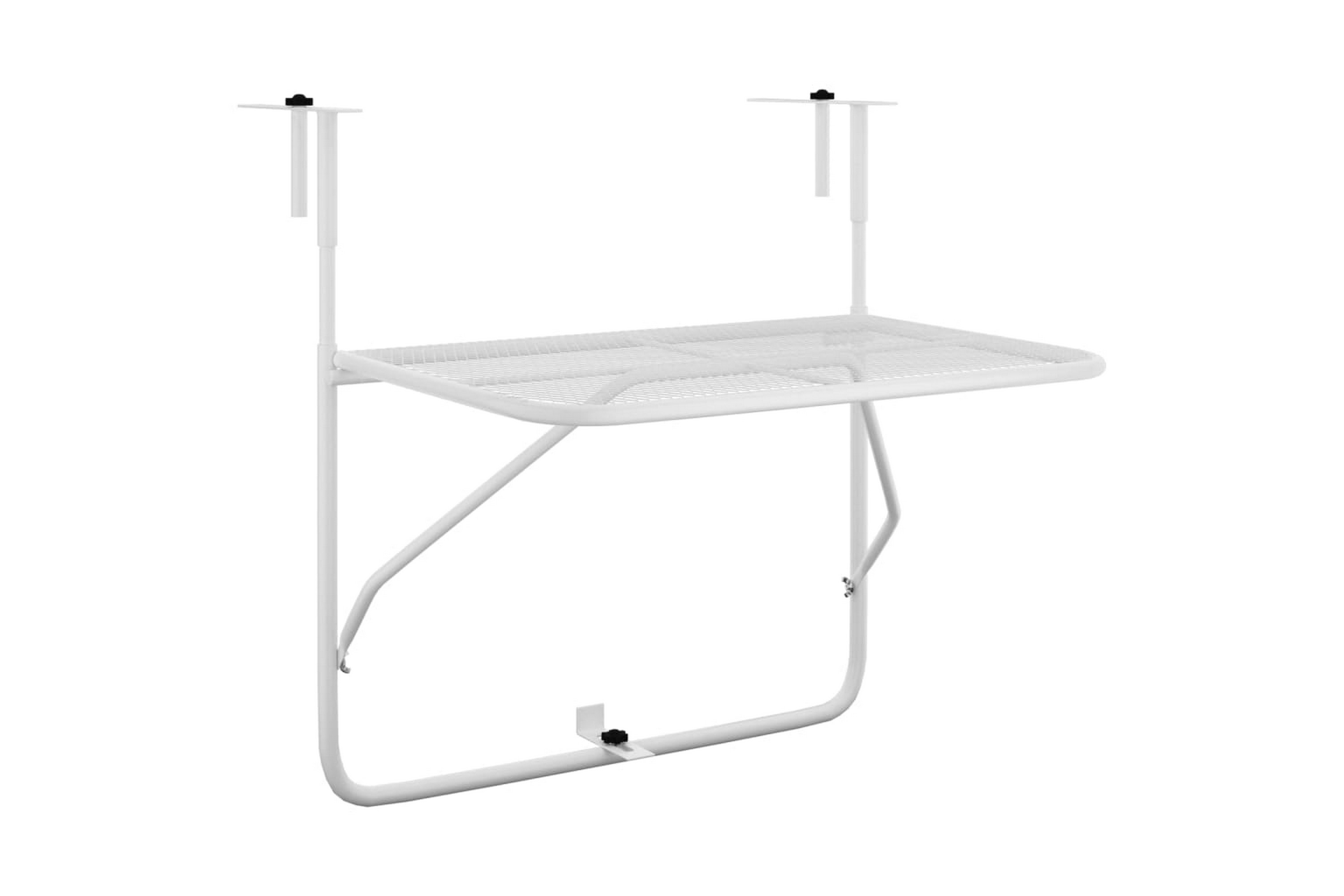 Be Basic Balkongbord vit 60×40 cm stål – Vit
