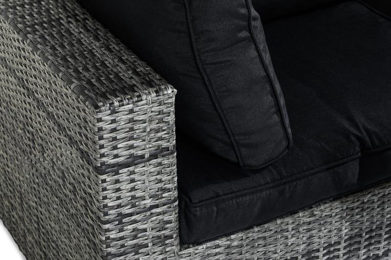 Bahamas Loungegrupp 2-sits - Grå Bord - Utemöbler - Balkong - Balkongmöbler - Balkonggrupper