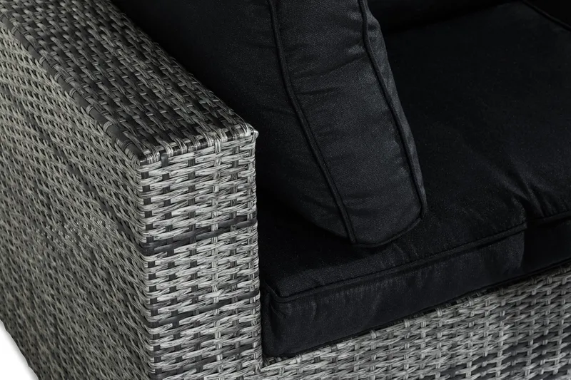 Bahamas Loungegrupp 2-sits - Grå Bord - Utemöbler - Balkong - Balkongmöbler - Balkonggrupper