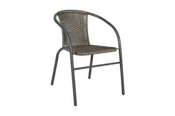 Balkong set BISTRO Utebord och 2 Utestolar D60xH70 grå - Utemöbler - Balkong - Balkongmöbler - Balkonggrupper