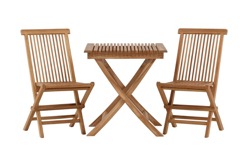 Ghana Caféset 70 cm + 2 Kenya Hopfällbara Karmsttolar, Brun