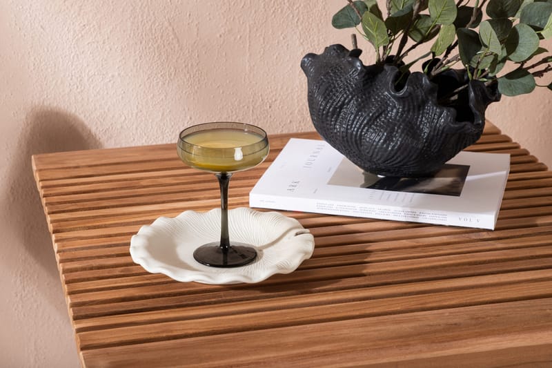 Ghana Caféset 70 cm + 2 Kenya Hopfällbara Karmsttolar - Brun - Utemöbler - Balkong - Balkongmöbler - Balkonggrupper