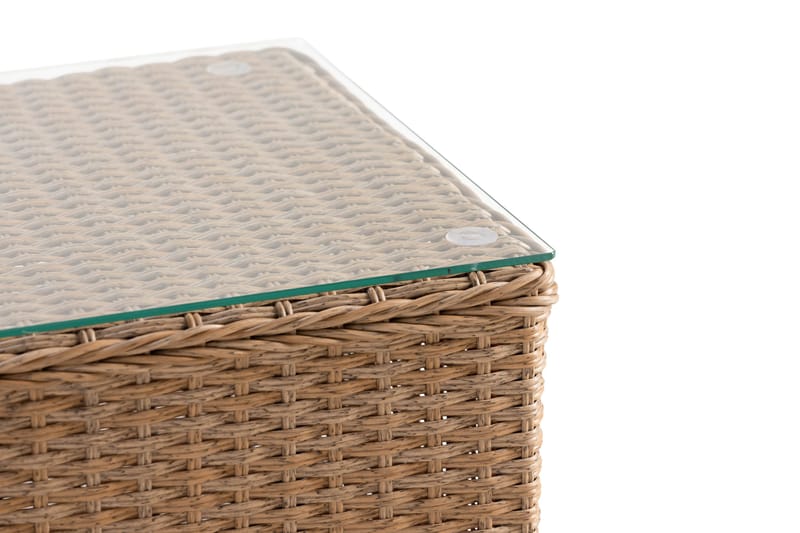 Marcus Caféset med 2 Light Fåtöljer m Dyna - Natur - Utemöbler - Balkong - Balkongmöbler - Balkonggrupper