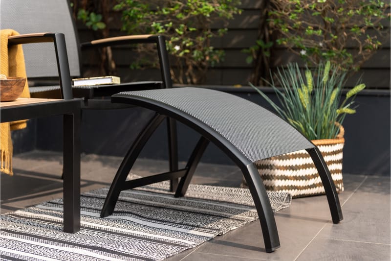 PANAMA Caféset 50x50 cm + 2 Utestolar Grå - Lifestyle Garden - Utemöbler - Balkong - Balkongmöbler - Balkonggrupper