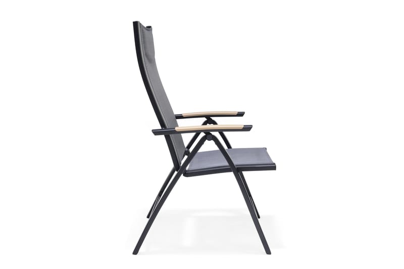 PANAMA Caféset 50x50 cm + 2 Utestolar Svart - Lifestyle Garden - Utemöbler - Balkong - Balkongmöbler - Balkonggrupper