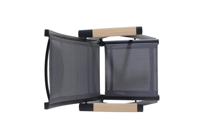 Panama Caféset 50x50 cm + 2 Utestolar Svart - Lifestyle Garden - Utemöbler - Balkong - Balkongmöbler - Balkonggrupper