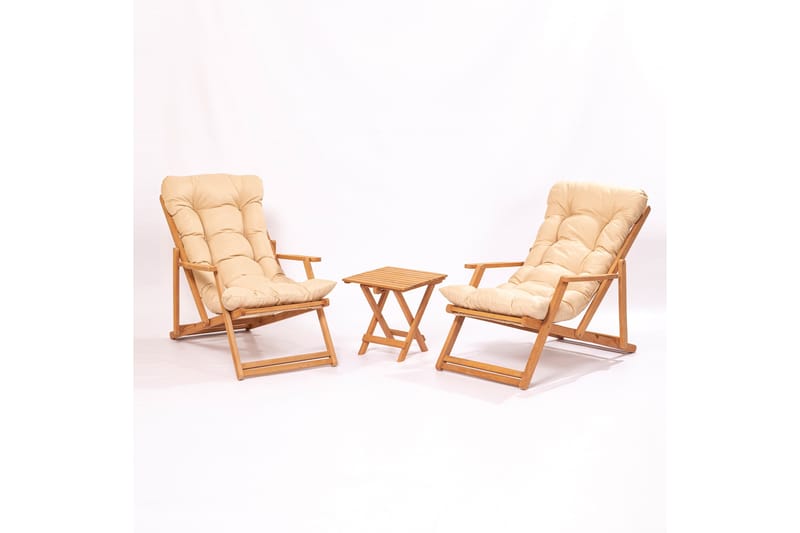Parvez Caféset Beige - Utemöbler - Balkong - Balkongmöbler - Balkonggrupper