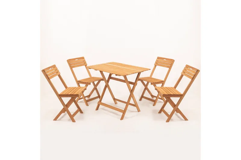 Parwati Caféset - Valnöt - Utemöbler - Utegrupp - Matgrupper utomhus