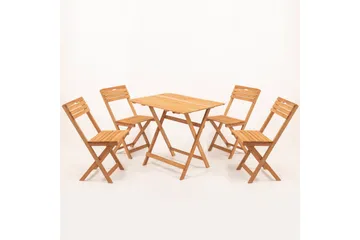 Parwati Caféset - Valnöt - Utemöbler - Utegrupp - Matgrupper utomhus