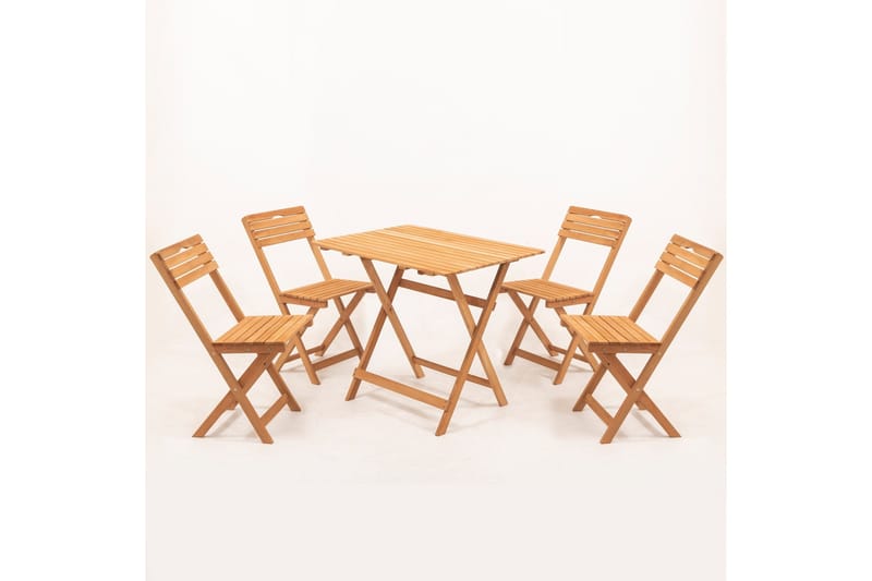 Parwati Caféset - Valnöt - Utemöbler - Utegrupp - Matgrupper utomhus