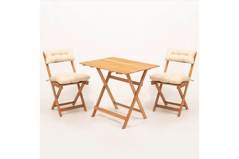 Ramdevi Caféset - Valnöt - Utemöbler - Balkong - Balkongmöbler - Balkonggrupper