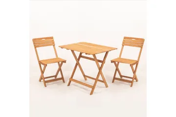 Ramdevi Caféset - Valnöt - Utemöbler - Balkong - Balkongmöbler - Balkonggrupper