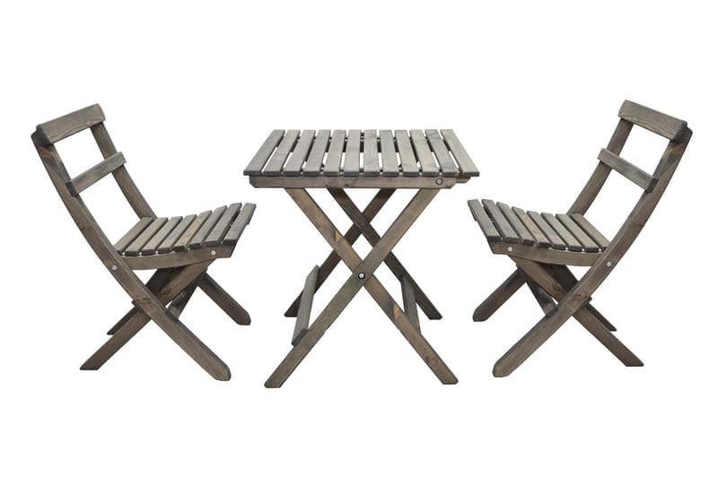 Utomhusmöbelgrupp Wilma & Knohult - Grå - Utemöbler - Balkong - Balkongmöbler - Balkonggrupper