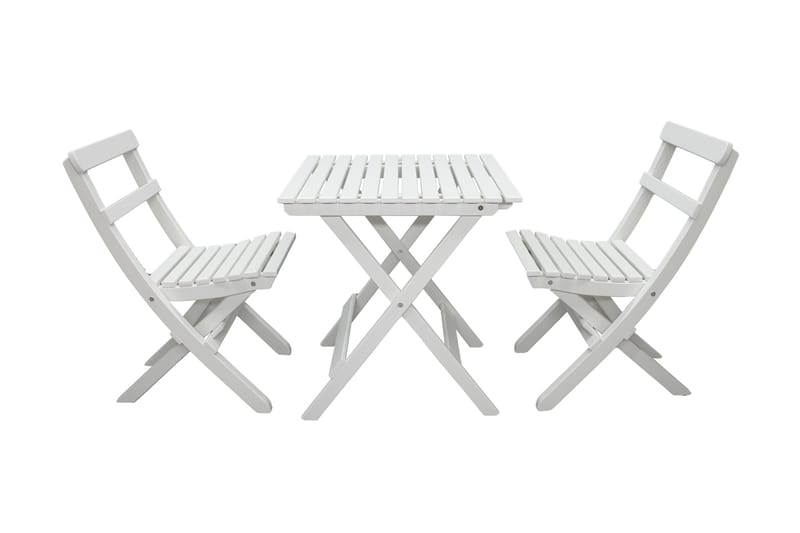 Utomhusmöbelgrupp Wilma & Knohult - Vit - Utemöbler - Balkong - Balkongmöbler - Balkonggrupper