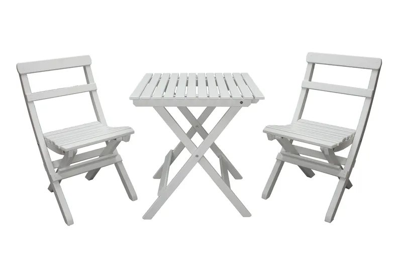 Utomhusmöbelgrupp Wilma & Knohult, Vit