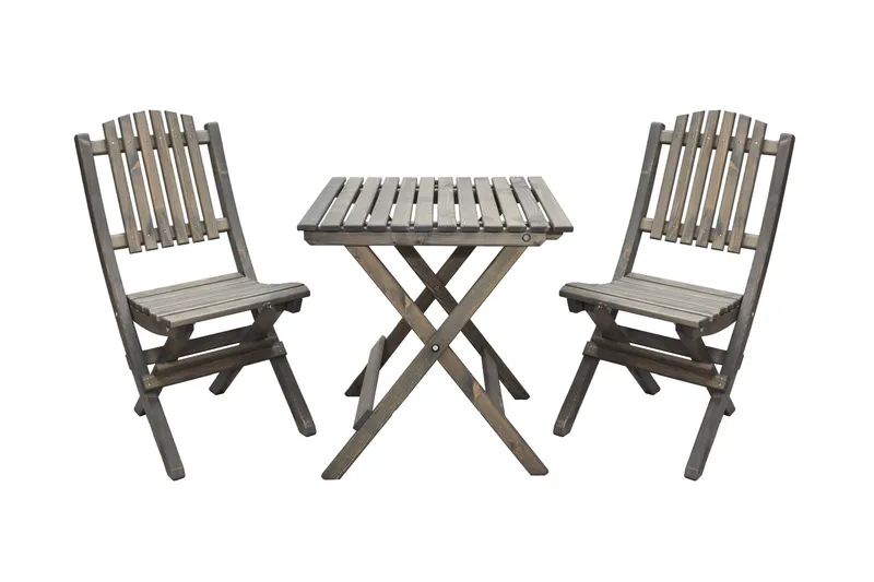 Utomhusmöbelgrupp Wilma & Visby, Grå