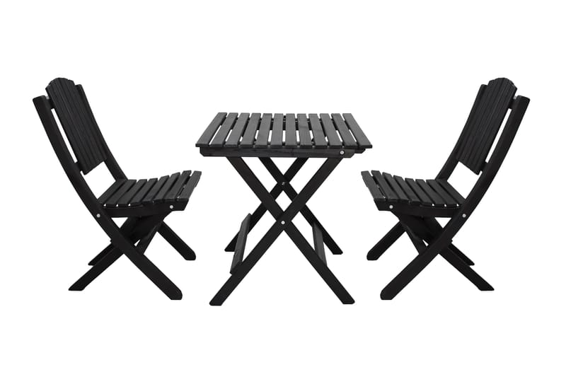 Utomhusmöbelgrupp Wilma & Visby - Svart - Utemöbler - Balkong - Balkongmöbler - Balkonggrupper