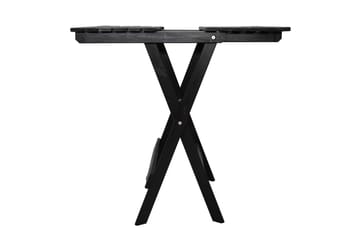WILMA Caféset 65x65 cm + 2 Utestolar Grå/Vit - Baltic Garden - Utemöbler - Balkong - Balkongmöbler - Balkonggrupper