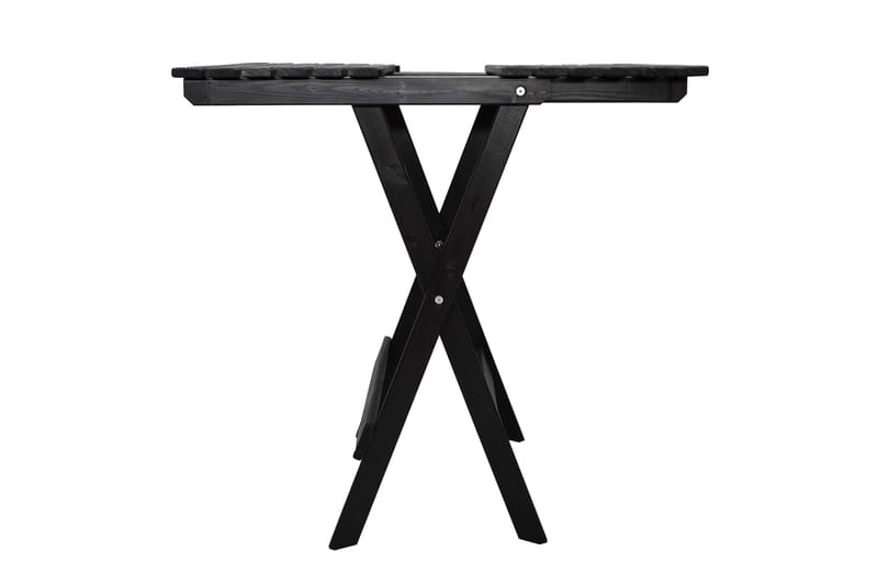 WILMA Caféset 65x65 cm + 2 Utestolar Grå/Vit - Baltic Garden - Utemöbler - Balkong - Balkongmöbler - Balkonggrupper