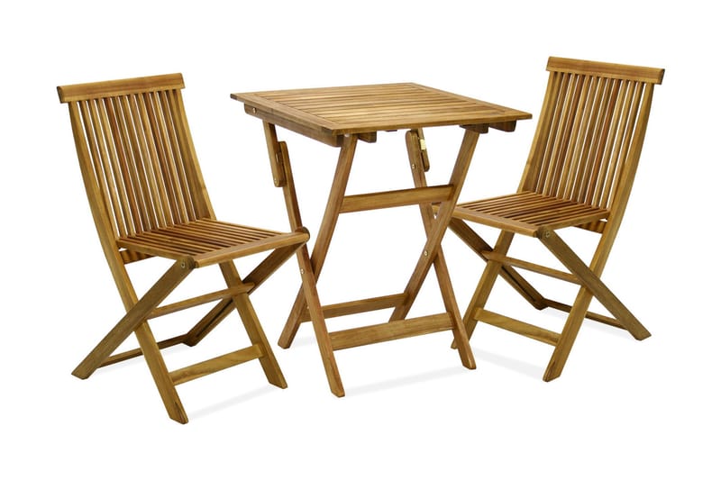 Balkongset FINLAY bord och 2 stolar 60x60xH72cm - Caféset - Balkonggrupper