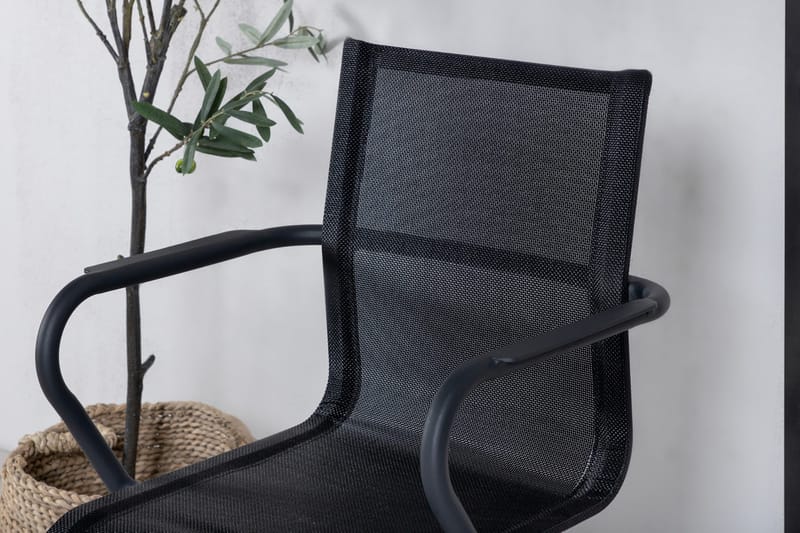 Alina Matstol Utomhus - Svart - Utemöbler - Balkong - Balkongmöbler - Balkongstolar