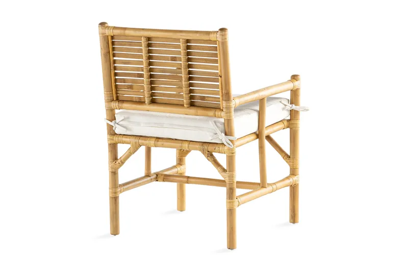 Alvimia Utefåtölj m Dyna - Natur/Vit - Utemöbler - Balkong - Balkongmöbler - Balkongstolar