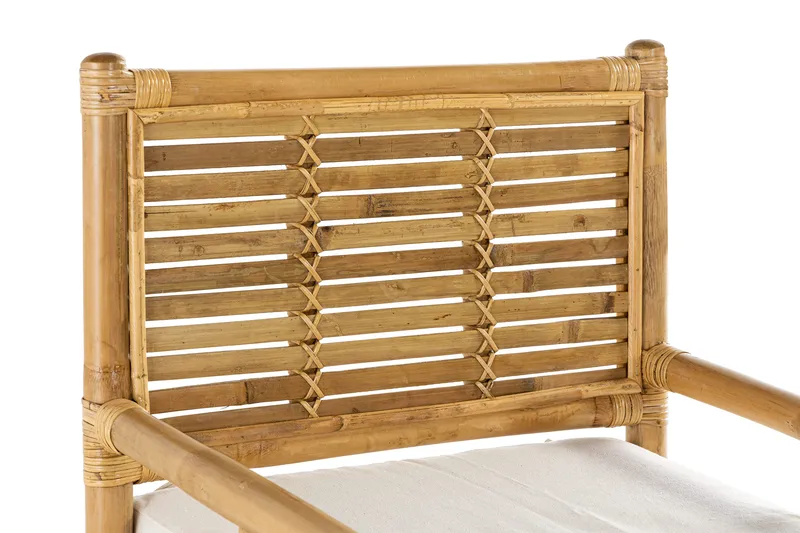 Alvimia Utefåtölj m Dyna - Natur/Vit - Utemöbler - Balkong - Balkongmöbler - Balkongstolar