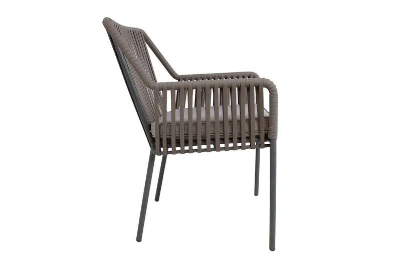 Andros Utestol Grå/Taupe - Utemöbler - Balkong - Balkongmöbler - Balkongstolar
