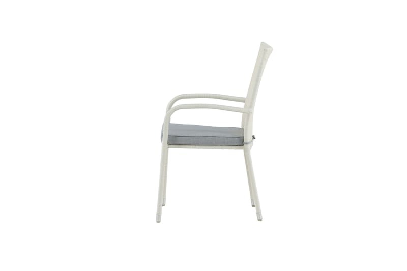 Anna Karmstol Utomhus Stapelbar - Vit - Utemöbler - Balkong - Balkongmöbler - Balkongstolar