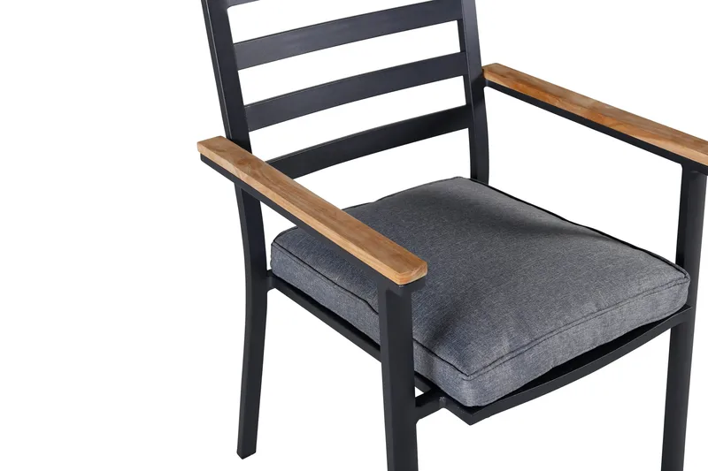 Brasilia Karmstol Utomhus Stapelbar - Svart - Utemöbler - Balkong - Balkongmöbler - Balkongstolar