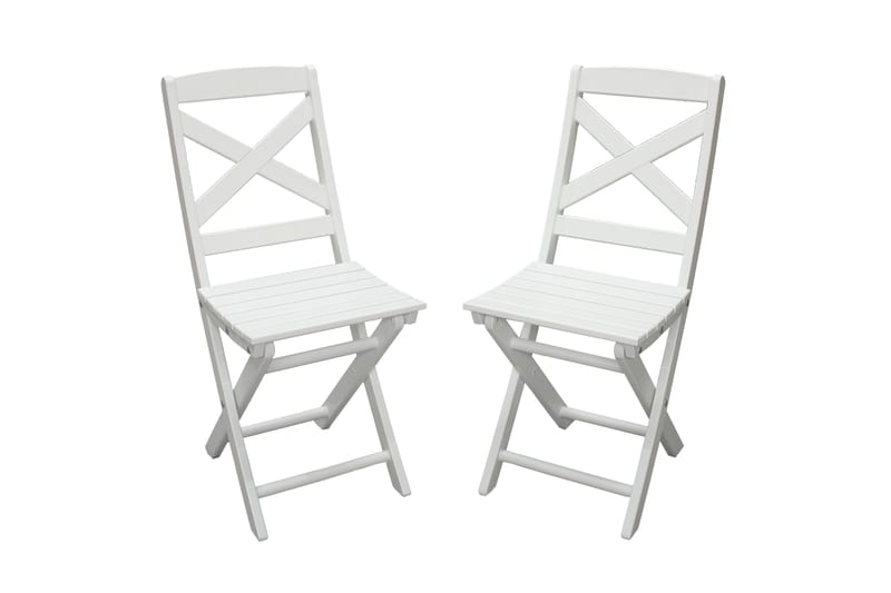 CALAYAN Klappstol 2-Pack Vit - Balkongstolar - Cafestolar