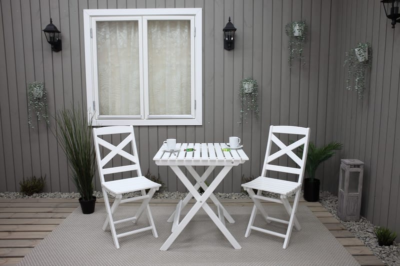 CALAYAN Klappstol Utomhus Vit - Utemöbler - Balkong - Balkongmöbler - Balkongstolar