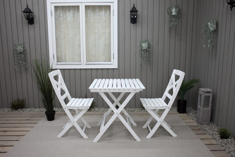 CALAYAN Klappstol Utomhus Vit - Utemöbler - Balkong - Balkongmöbler - Balkongstolar