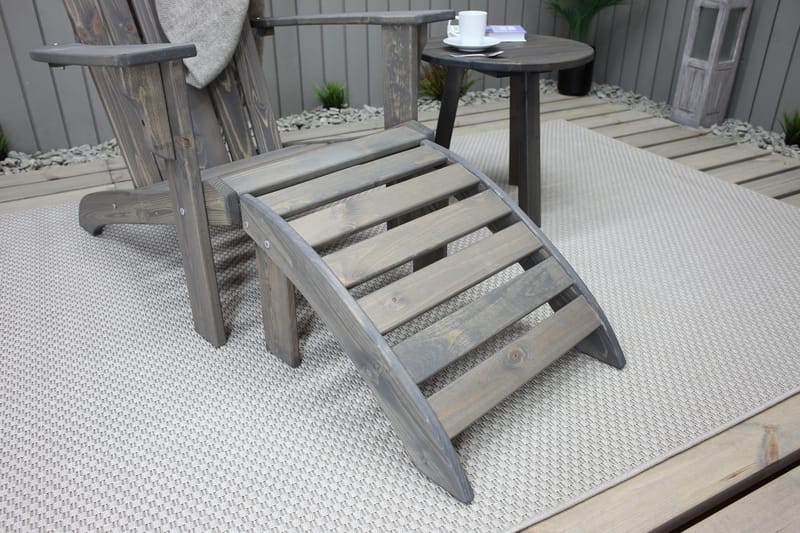 Cranston Fotpall till däckUtestol - Grå - Utemöbler - Balkong - Balkongmöbler - Balkongstolar