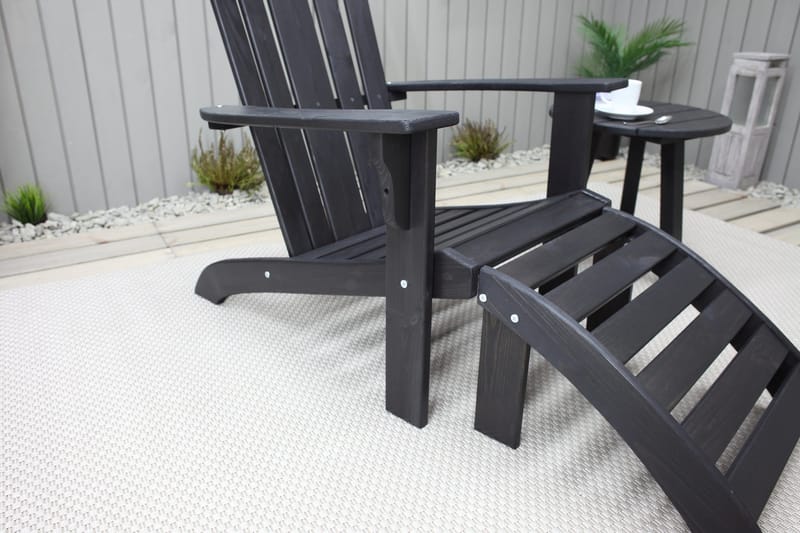 Cranston Fotpall till däckUtestol - Kaffesvart - Utemöbler - Balkong - Balkongmöbler - Balkongstolar