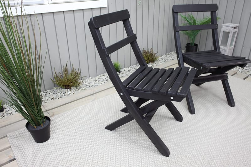 Larios Matstol Utomhus - Svart - Utemöbler - Balkong - Balkongmöbler - Balkongstolar