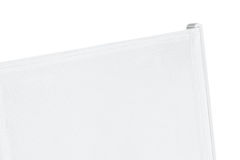 Las Vegas Stapelstol Utomhus - Teak/Vit - Utemöbler - Balkong - Balkongmöbler - Balkongstolar