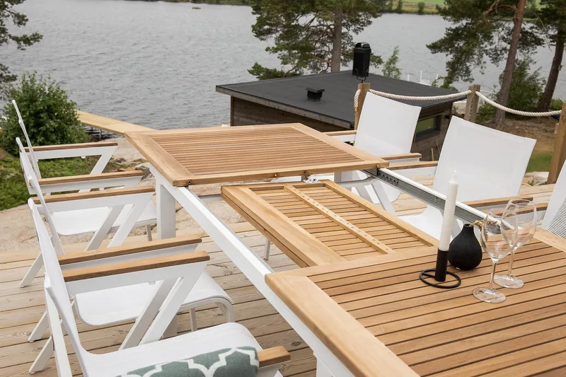 Mexico Karmstol Utomhus Stapelbar - Vit - Utemöbler - Balkong - Balkongmöbler - Balkongstolar