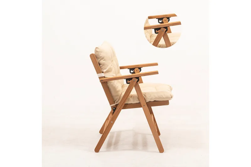 Narwani Pall - Cream/Natural - Utemöbler - Utestolar & fåtöljer - Utefåtöljer & loungefåtöljer