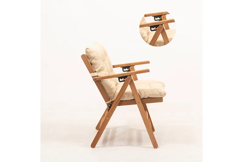 Narwani Pall - Cream/Natural - Utemöbler - Utestolar & fåtöljer - Utefåtöljer & loungefåtöljer