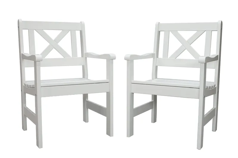 Olivo Karmstol Utomhus - Vit - Utemöbler - Balkong - Balkongmöbler - Balkongstolar