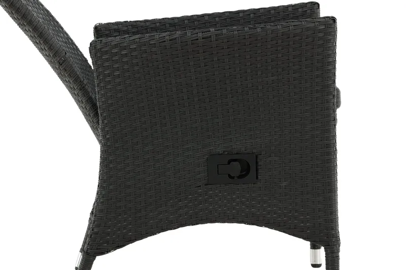 Padova Karmstol Utomhus Svart - Venture Home - Utemöbler - Balkong - Balkongmöbler - Balkongstolar
