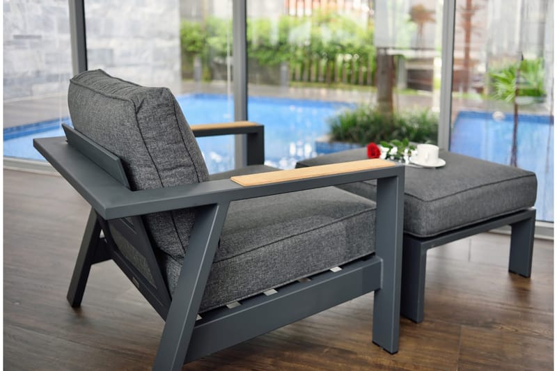 Palau Pall - Grå - Utemöbler - Balkong - Balkongmöbler - Balkongstolar